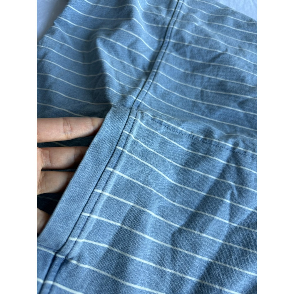 J Jill Pure Jill Indigo Tunic Top Shirt Womens XL Blue Striped Lagenlook Coastal - Picture 8 of 13